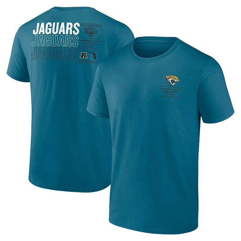 Men's Fanatics Teal Jacksonville Jaguars Repeat Stats T-Shirt,  Product Image