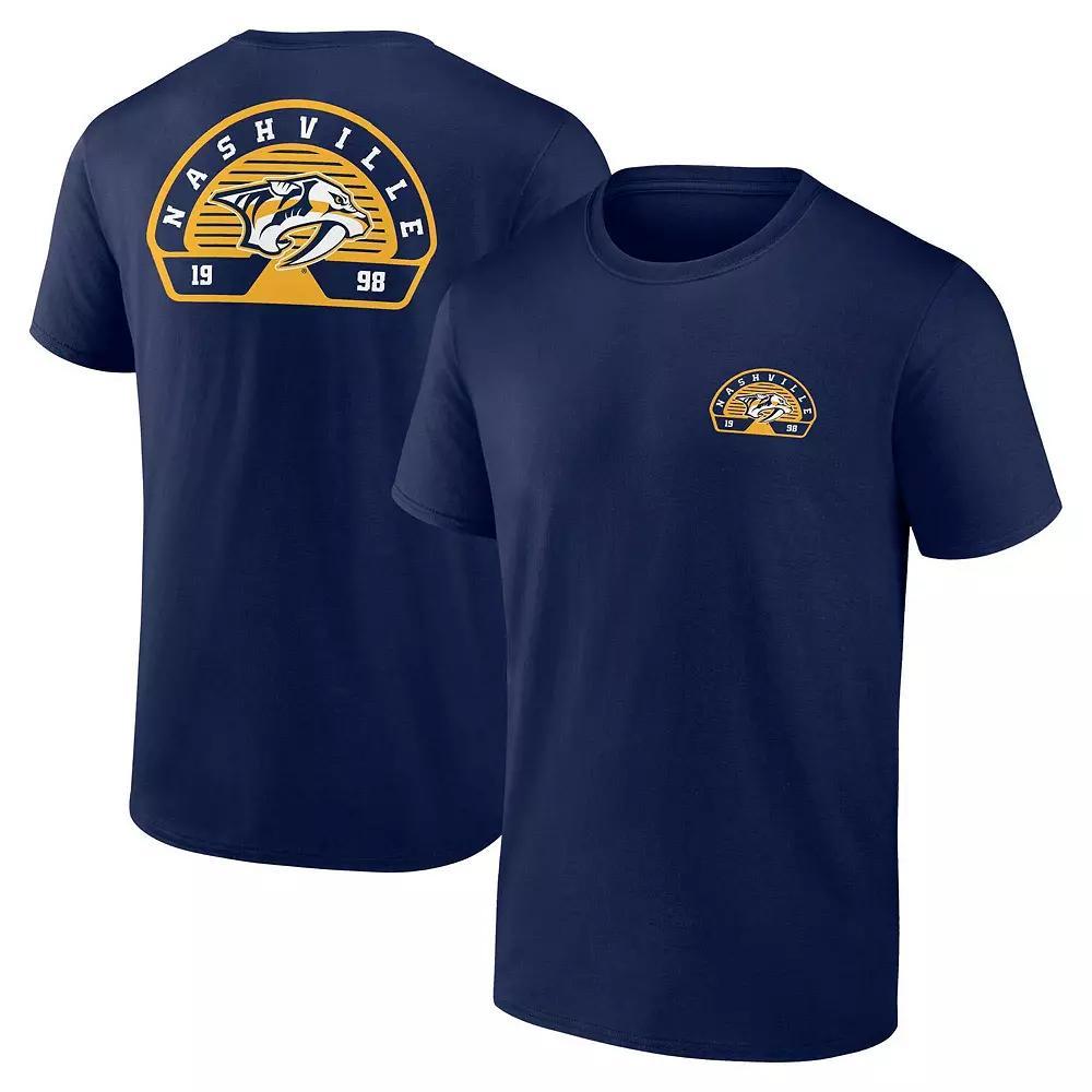 Men's Fanatics Navy Nashville Predators Valor T-Shirt, Size: XL, Pdt Blue Product Image
