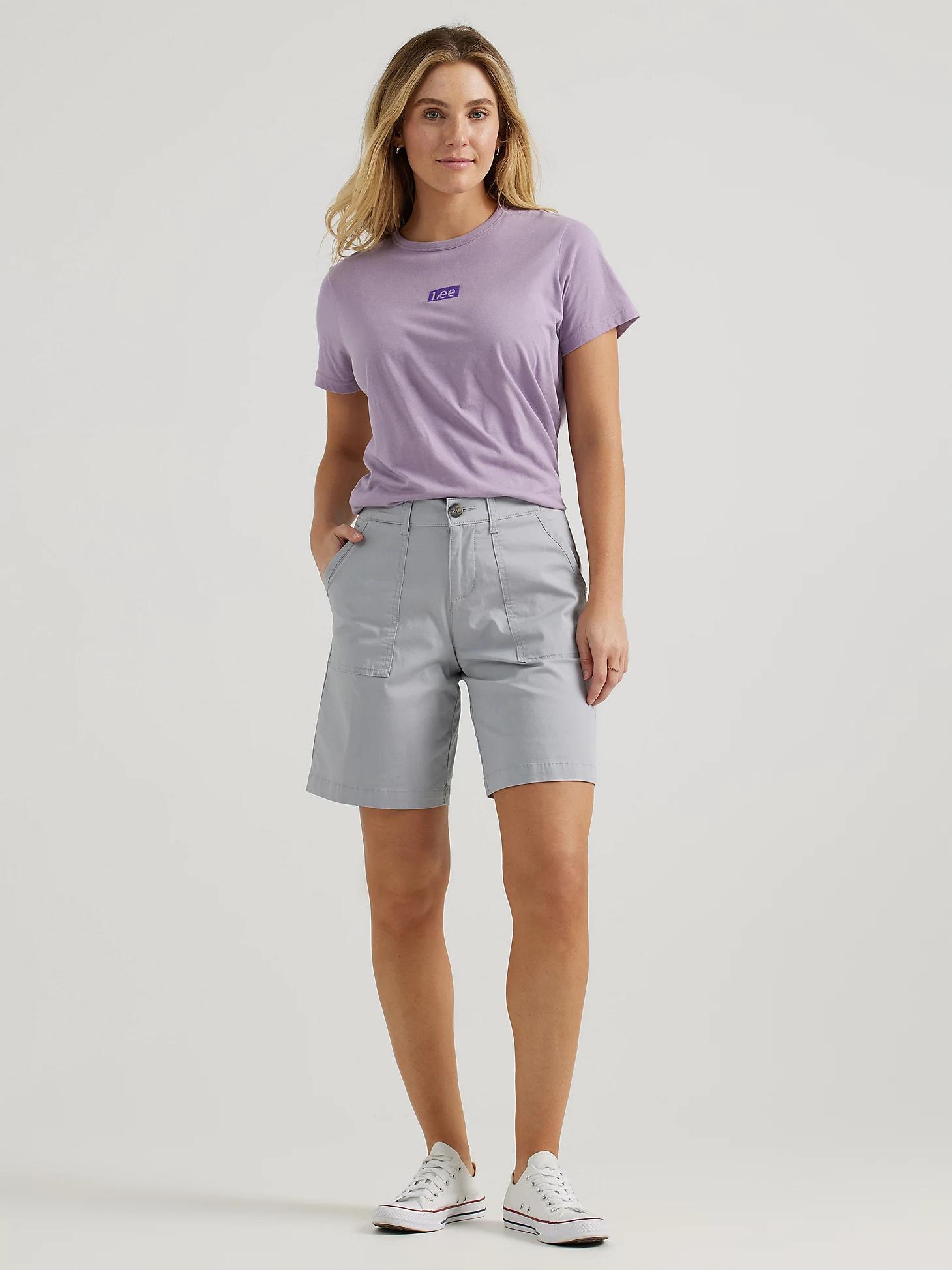Women's Ultra Lux Comfort with Flex-To-Go Relaxed Fit Utility Bermuda | Women's Shorts | Lee® Product Image