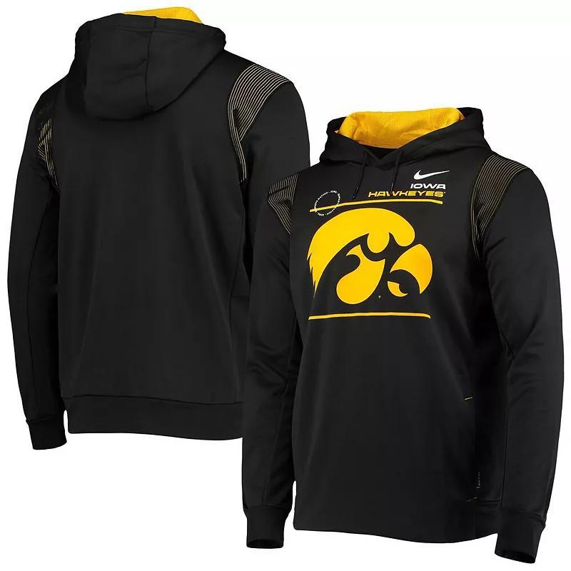 Nike Mens Black Iowa Hawkeyes 2021 Player Sideline Performance Hoodie Product Image