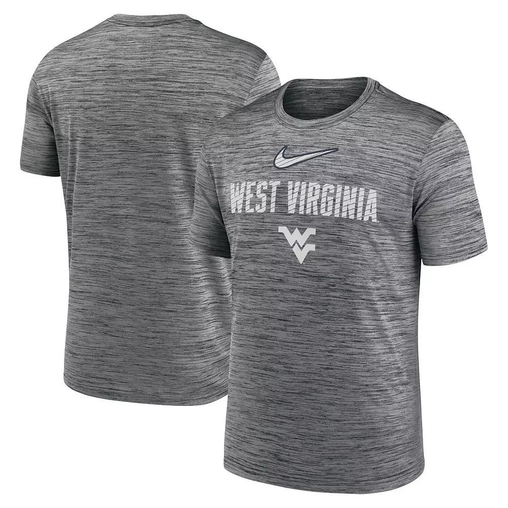 Men's Nike Anthracite West Virginia Mountaineers Campus Slant Velocity Performance T-Shirt,  Product Image
