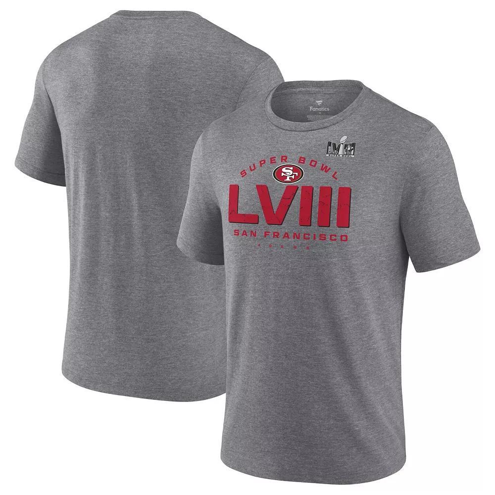 Men's Fanatics Branded Heather Gray San Francisco 49ers Super Bowl LVIII Made it T-Shirt, Size: XL, Grey Product Image