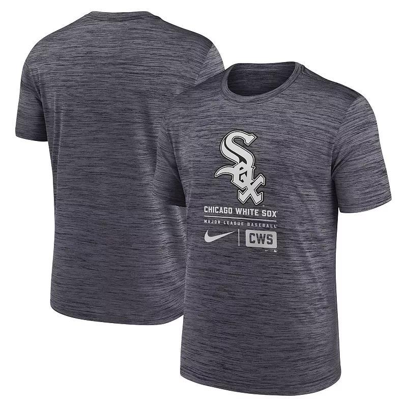 Men's Nike Black Chicago White Sox Large Logo Velocity T-Shirt Product Image