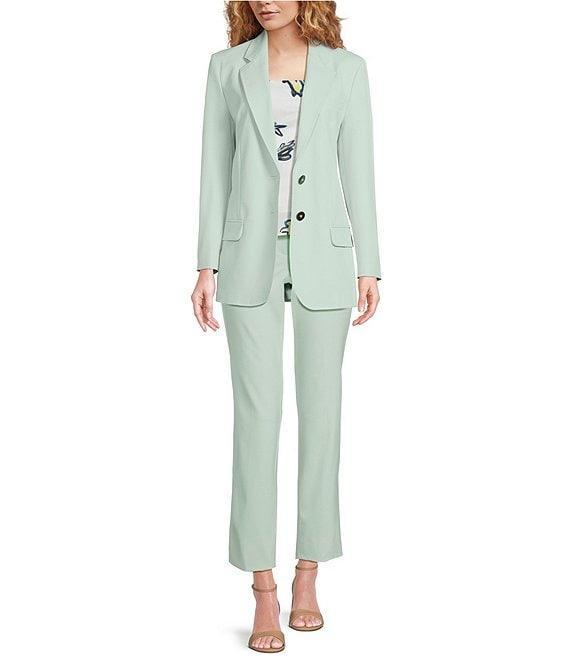 Marella Rubens Stretch Microfiber Canvas Notch Lapel Collar Long Sleeve Two-Button Jacket Product Image