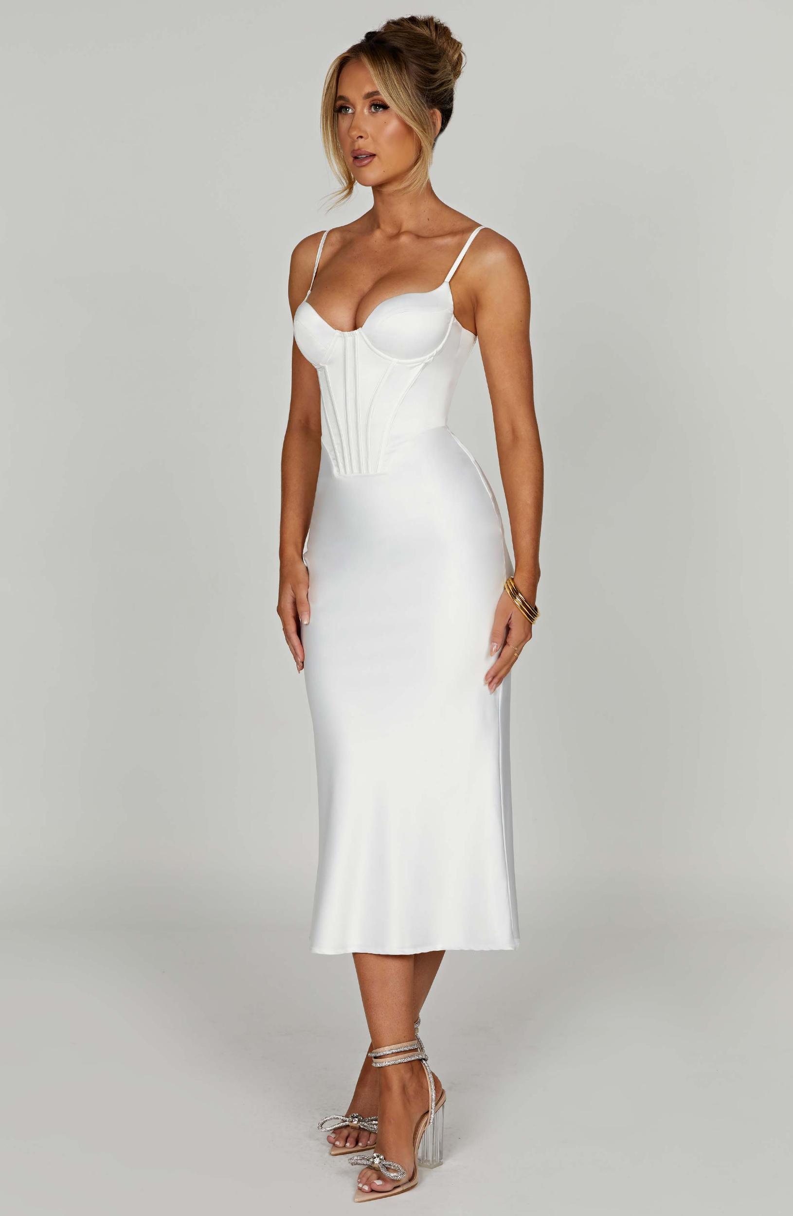 Farrah Midi Dress - Ivory Product Image
