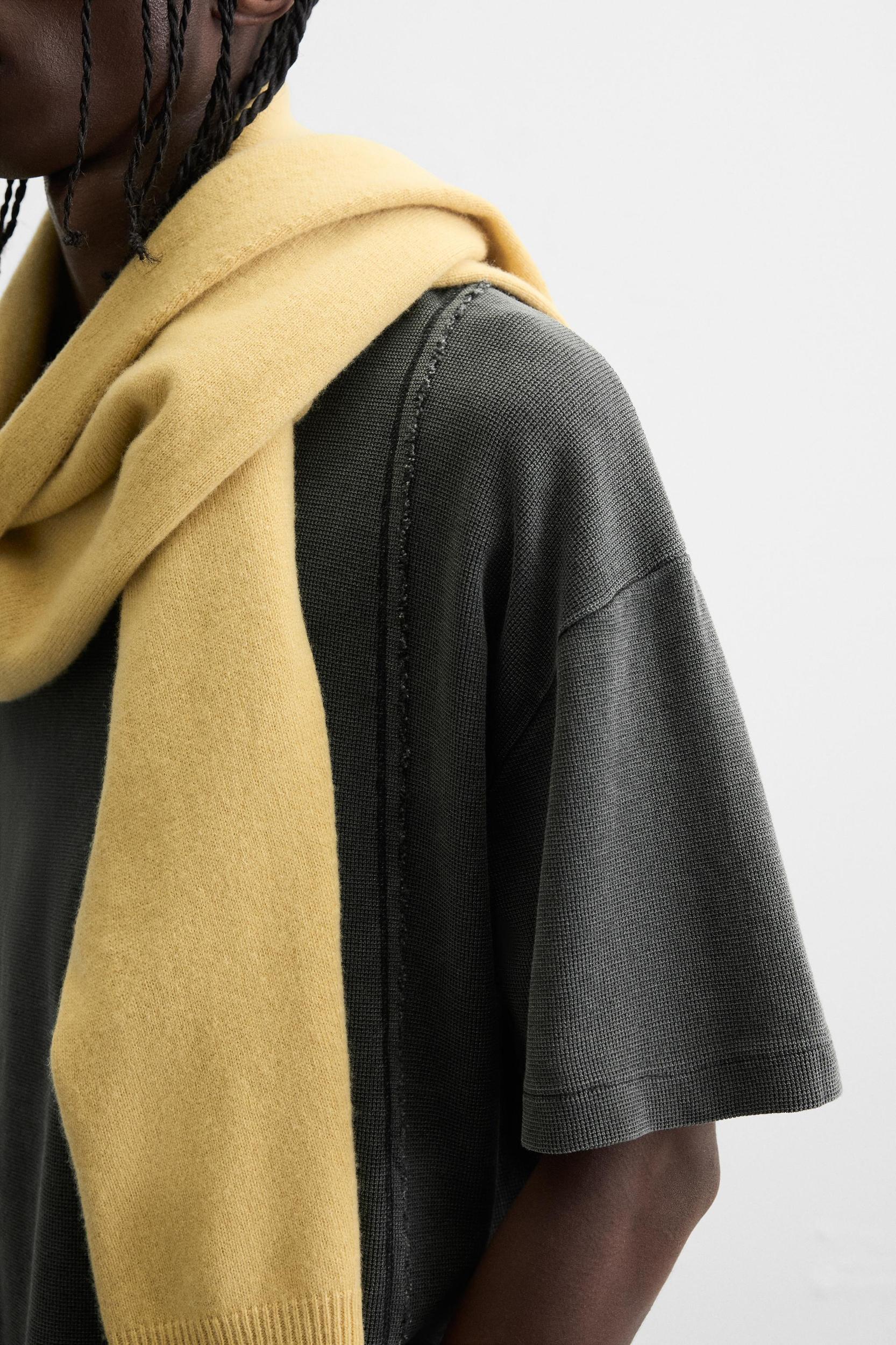 WASHED KNIT T-SHIRT Product Image