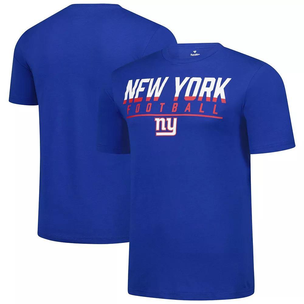 Men's Fanatics  Royal New York Giants Blocked T-Shirt, Size: Medium, Blue Product Image
