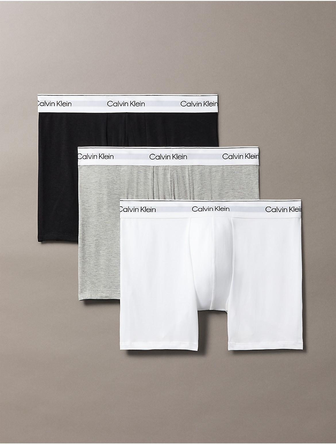 Calvin Klein Mens Icon Cotton Stretch 3-Pack Boxer Brief - Black Product Image