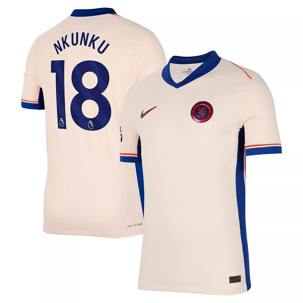 Men's Nike Christopher Nkunku Orange Chelsea 2024/25 Away Authentic Player Jersey, Size: Medium, Chl Orange Product Image