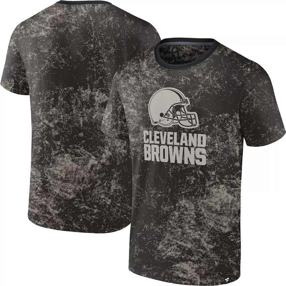 Men's Fanatics Branded Black Cleveland Browns Shadow T-Shirt, Size: Small Product Image