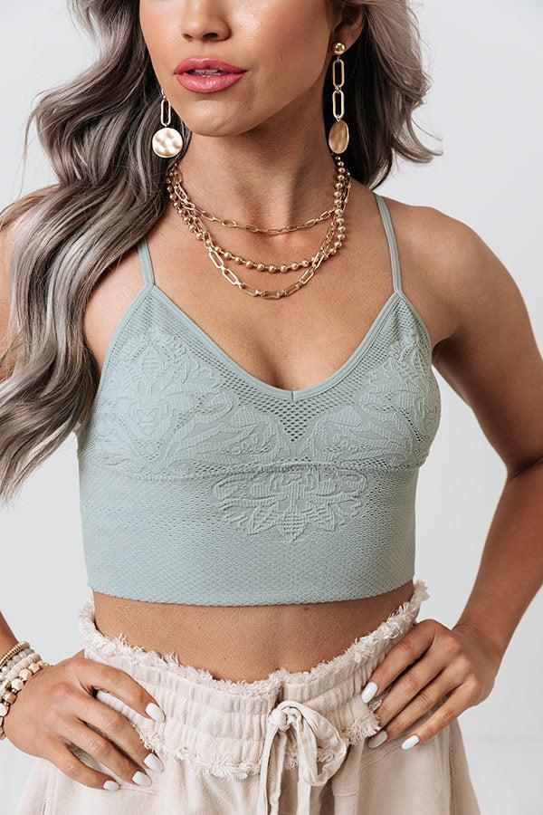 Sophisticated Chic Bralette In Pear Product Image