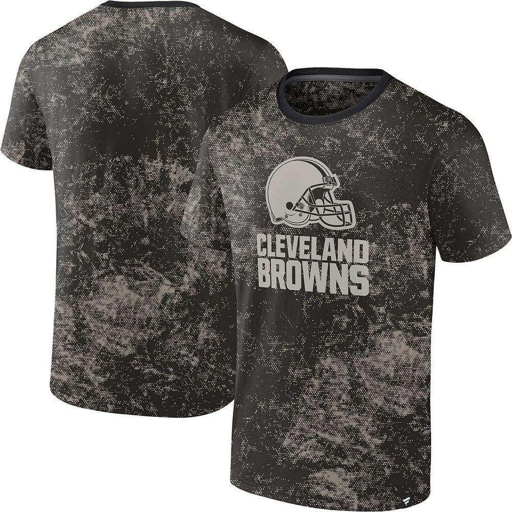 Men's Fanatics Branded Black Cleveland Browns Shadow T-Shirt, Size: Small Product Image