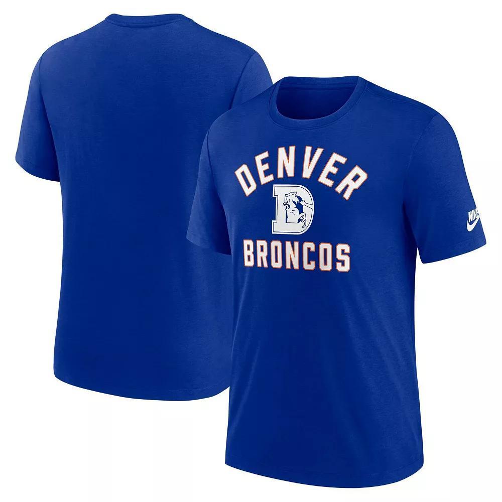 Men's Nike Royal Denver Broncos Favorable Timeline Tri-Blend T-Shirt,  Product Image