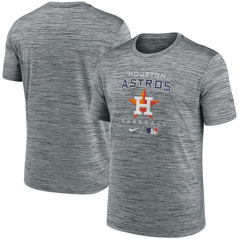 Mens Nike Charcoal Houston Astros Authentic Collection Velocity Practice Performance T-Shirt Product Image