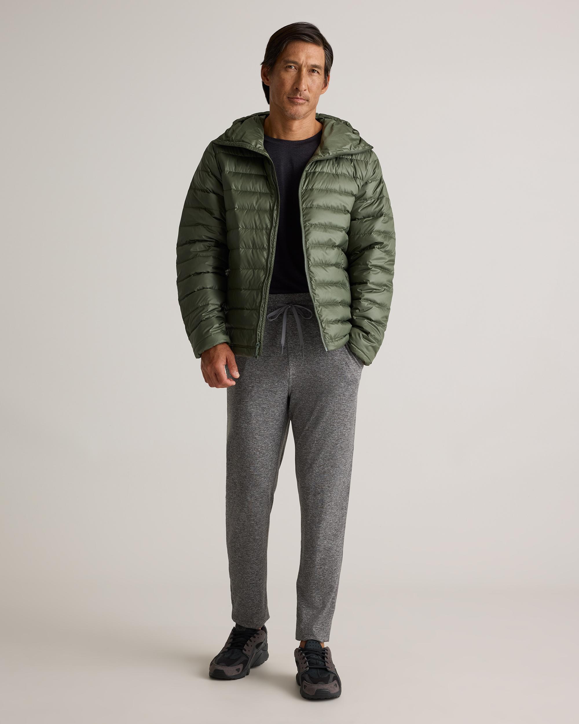 Quince | Men's Lightweight Down Packable Puffer Hooded Jacket Recycled Polyester Product Image