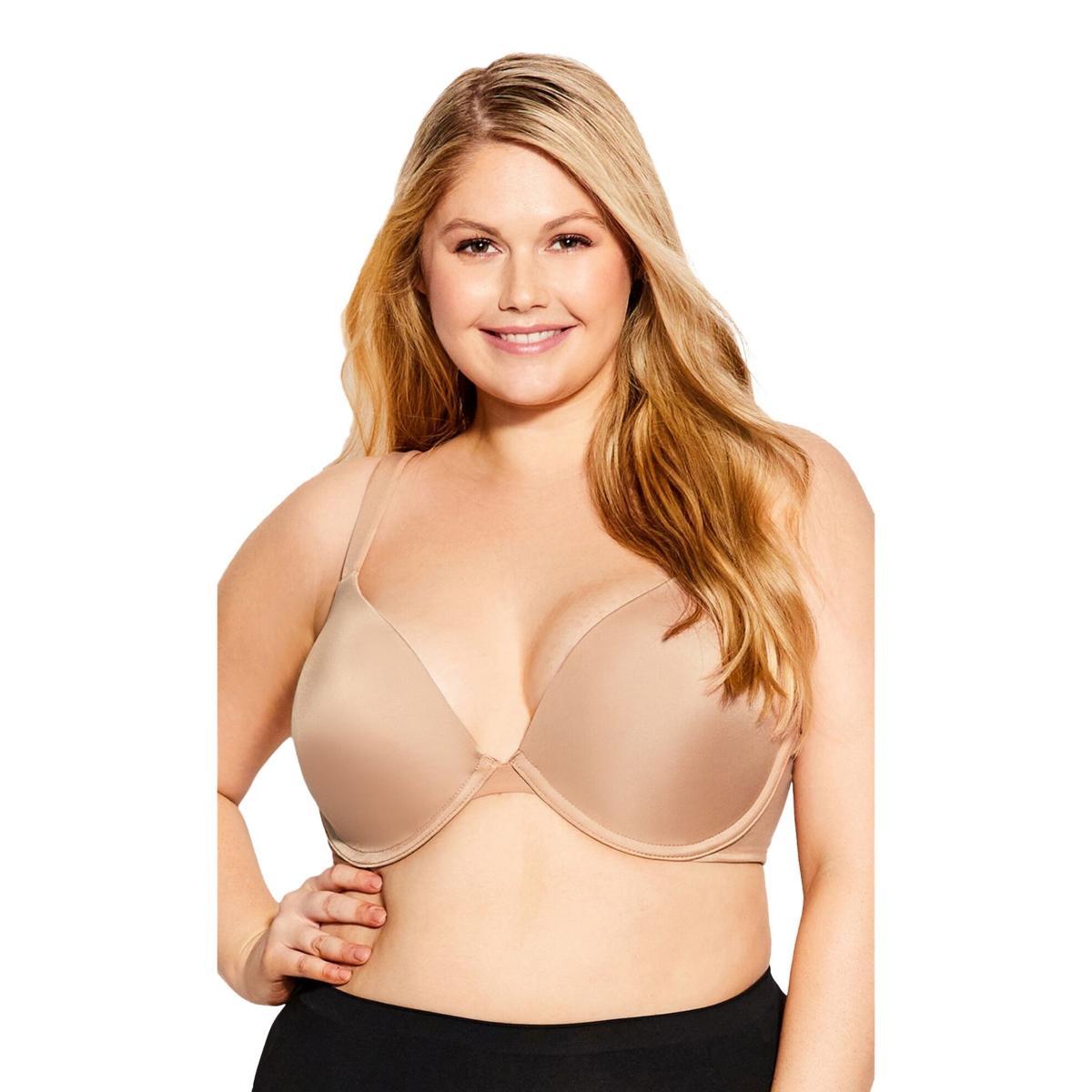 Avenue Womens Basic Plunge Wire-Free Bra Product Image