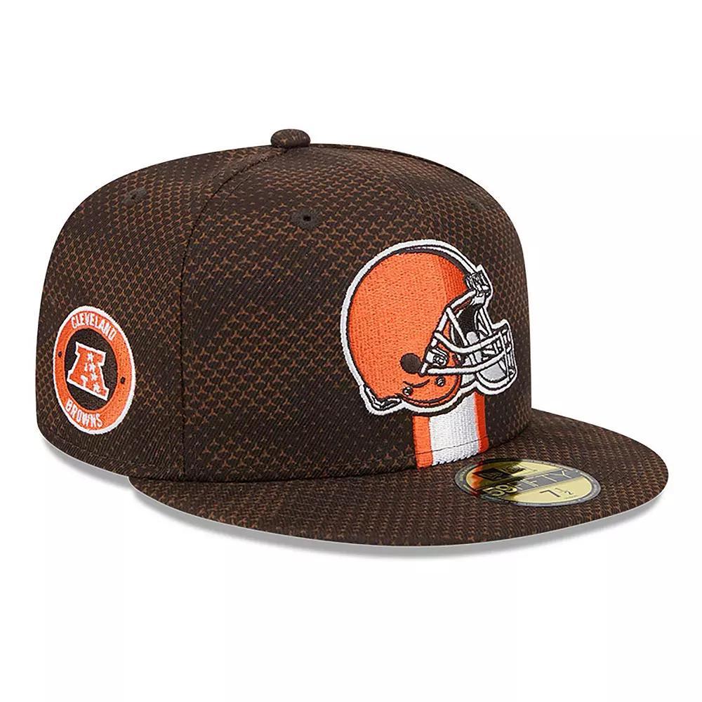 Men's New Era  Brown Cleveland Browns 2024 Sideline 59FIFTY Fitted Hat, Size: 7 1/8 Product Image