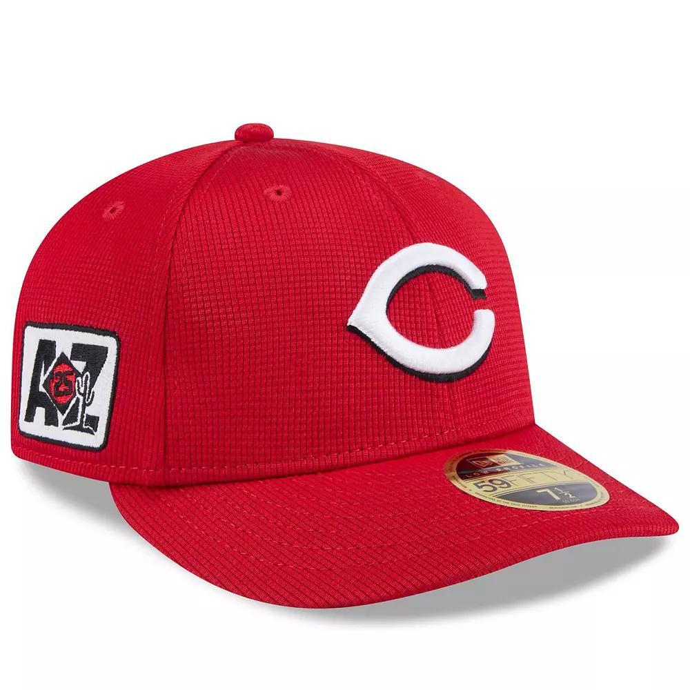 Men's New Era Red Cincinnati Reds 2025 Spring Training Low Profile 59FIFTY Fitted Hat,  Product Image