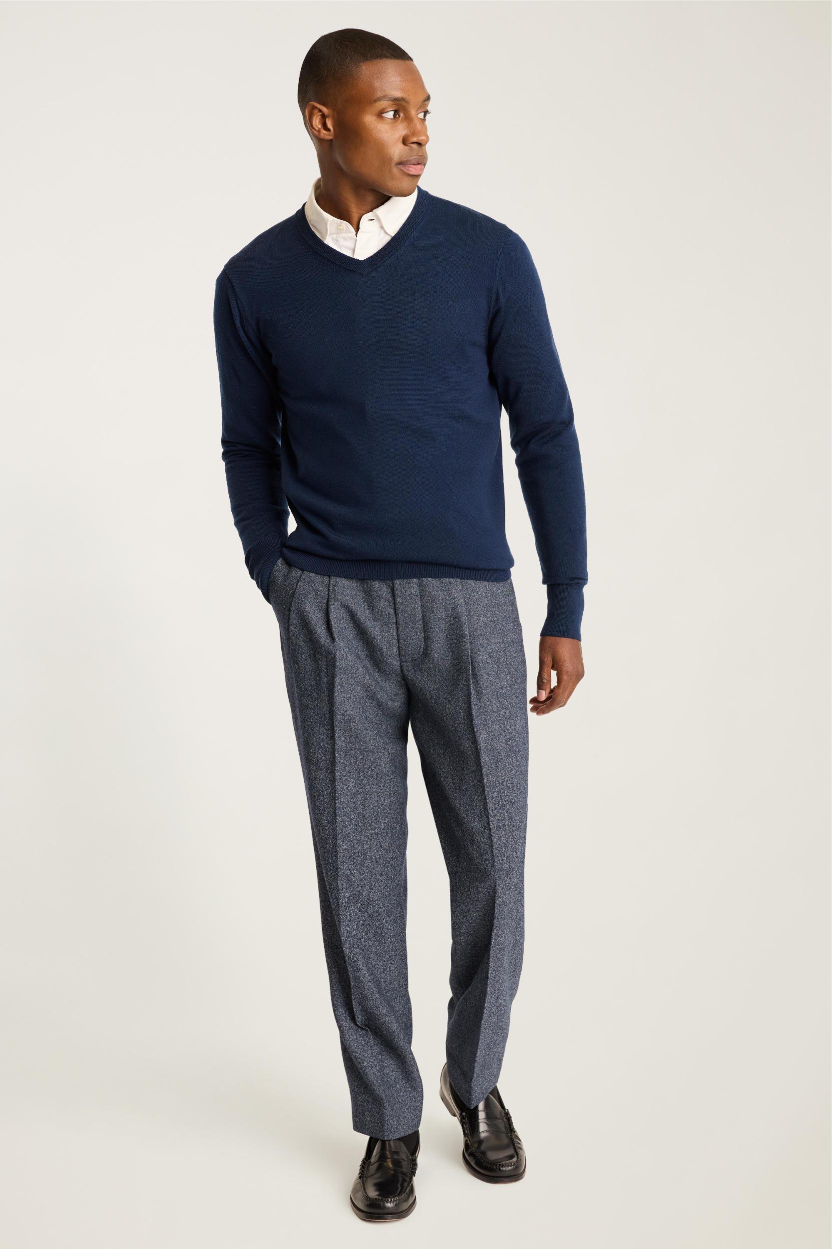 Pleated Wool Trouser Product Image