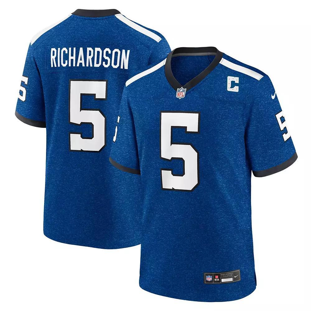 Men's Nike Anthony Richardson Royal Indianapolis Colts Indiana Nights Alternate Game Jersey, Size: Medium, Blue Product Image