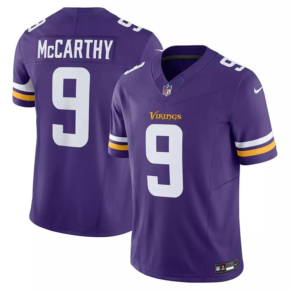 Men's Nike J.J. McCarthy Purple Minnesota Vikings Vapor F.U.S.E. Limited Jersey,  Product Image