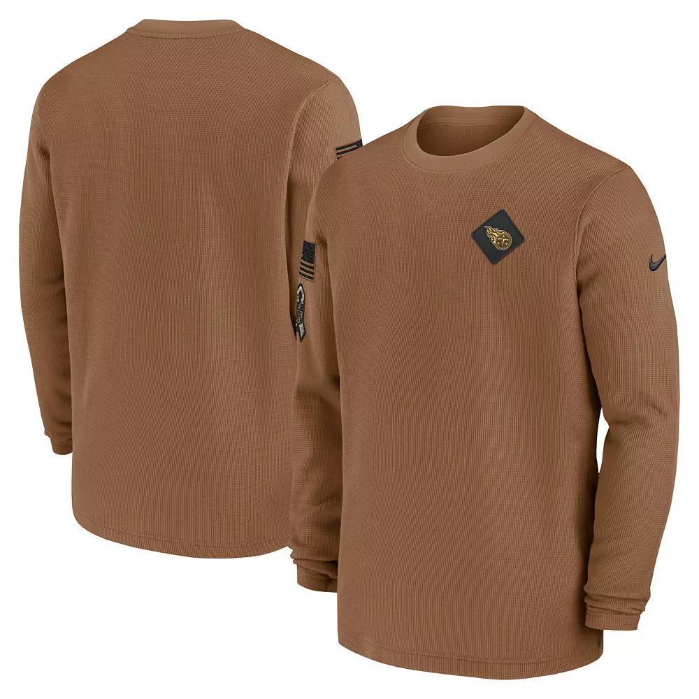 Men's Nike Brown Los Angeles Rams Salute to Service Pullover Sweatshirt, Size: Small Product Image