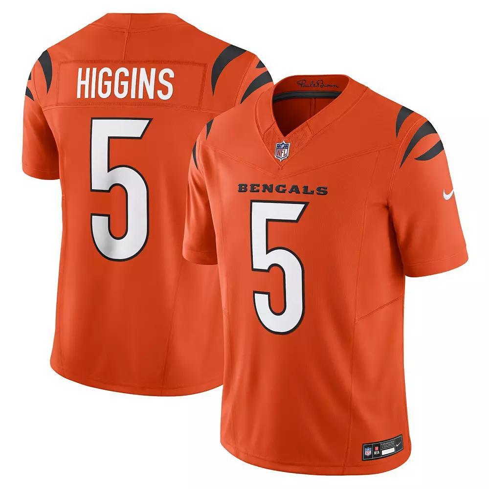 Men's Nike Tee Higgins Orange Cincinnati Bengals Vapor F.U.S.E. Limited Jersey,  Product Image