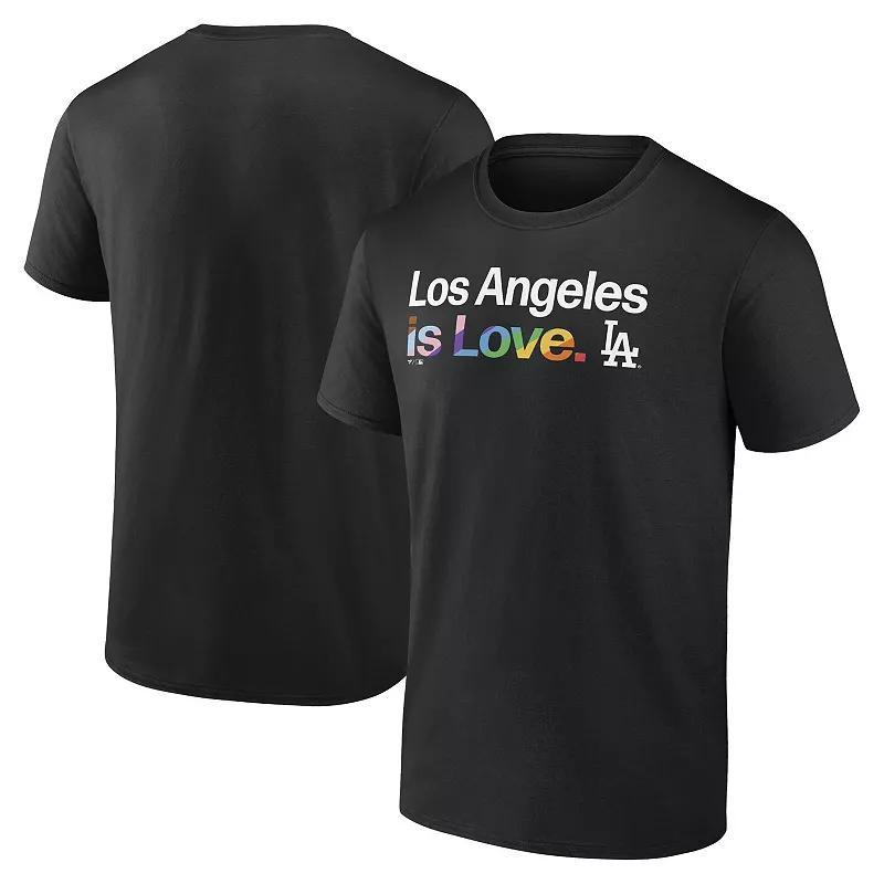 Mens Profile Los Angeles Dodgers Pride T-Shirt Product Image