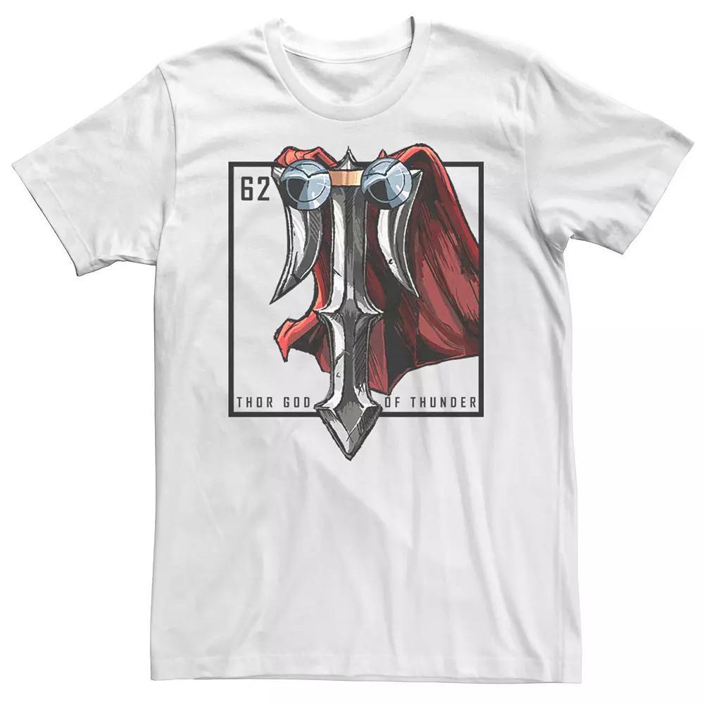Men's Marvel Avengers Thor God Of Thunder Element Tee, Size: Large, White Product Image