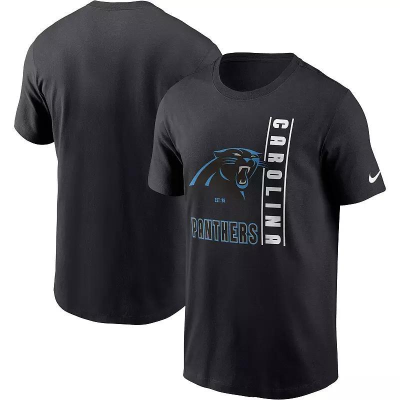 Men's Nike  Black Carolina Panthers Lockup Essential T-Shirt, Size: 2XL Product Image