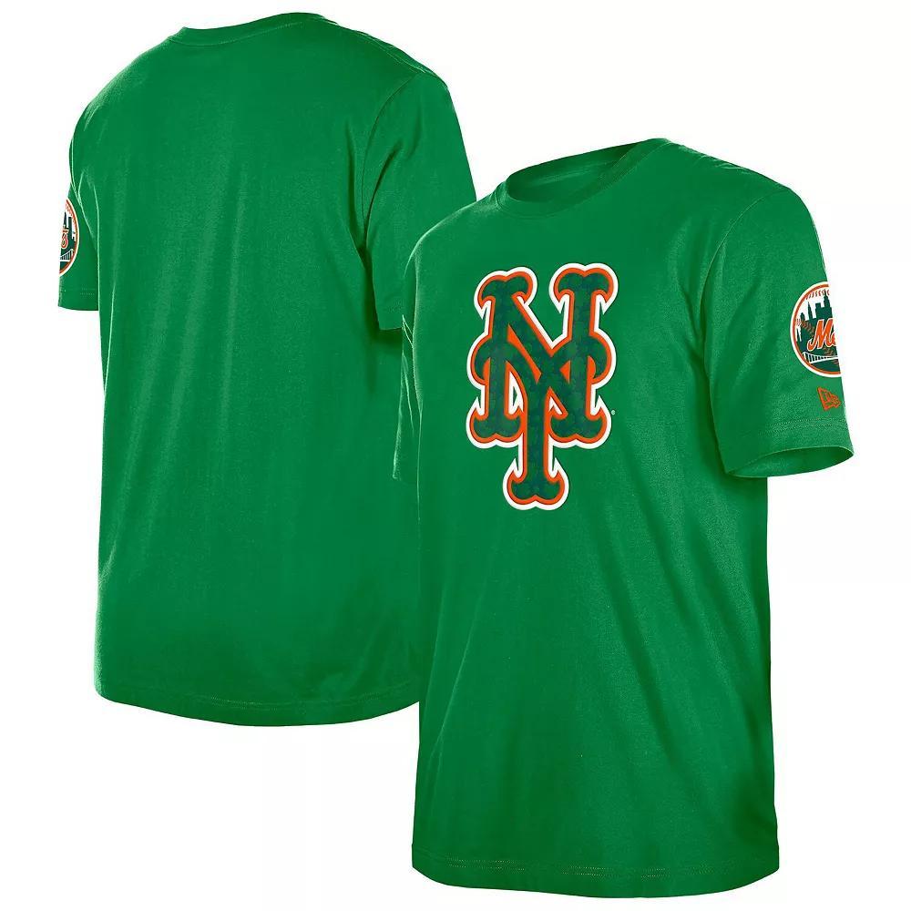 Men's New Era  Kelly Green New York Mets St. Patrick's Day Shamrock Fill T-Shirt, Size: Small Product Image