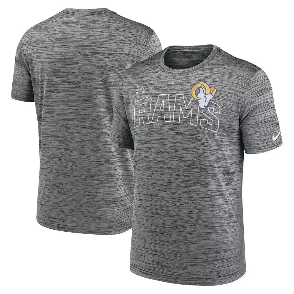 Men's Nike Anthracite Los Angeles Rams Velocity Arch Performance T-Shirt,  Product Image