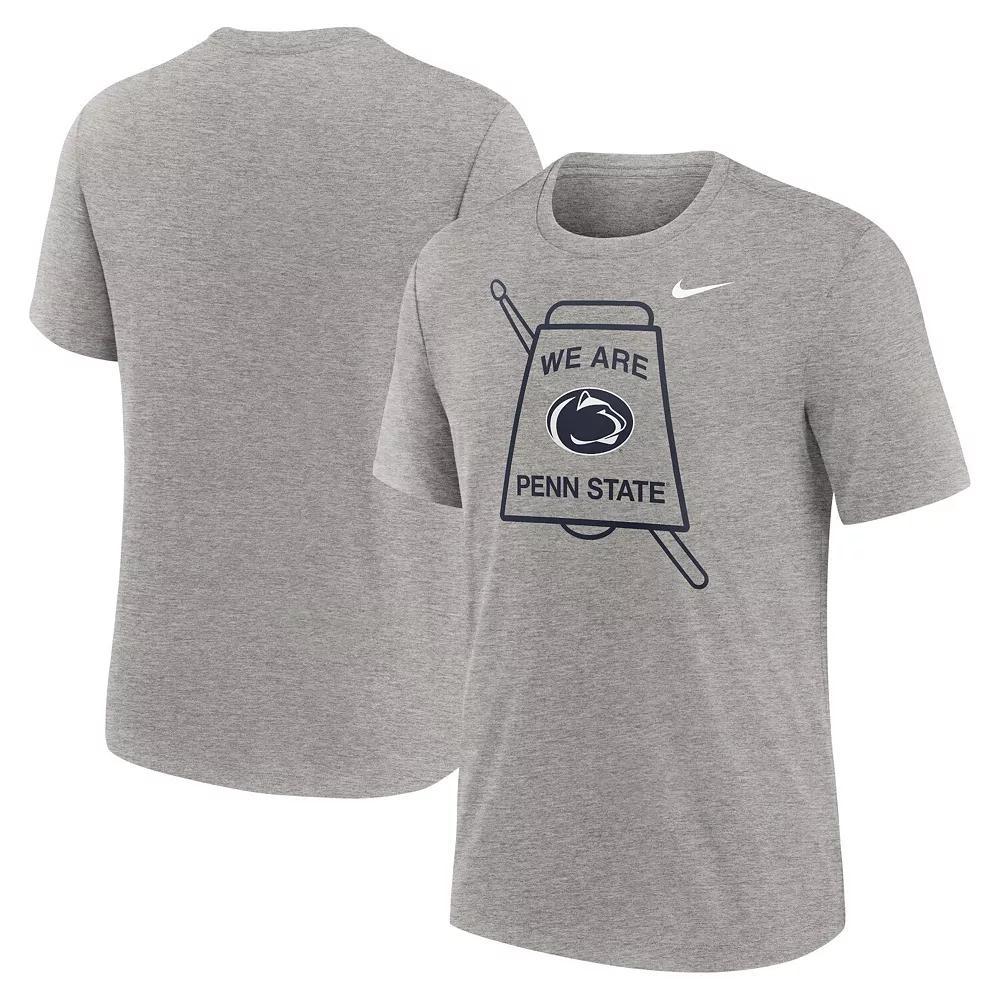 Men's Nike Heather Gray Penn State Nittany Lions Local Campus Time Honored Tradition Tri-Blend T-Shirt, Size: XL, Grey Product Image