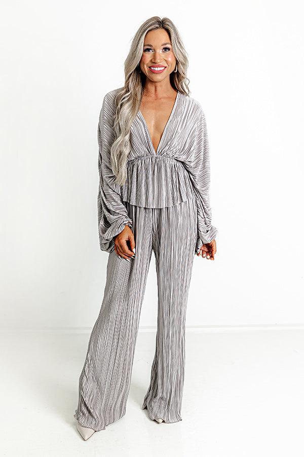 Ciao Darling Pleated High Waist Pants Product Image