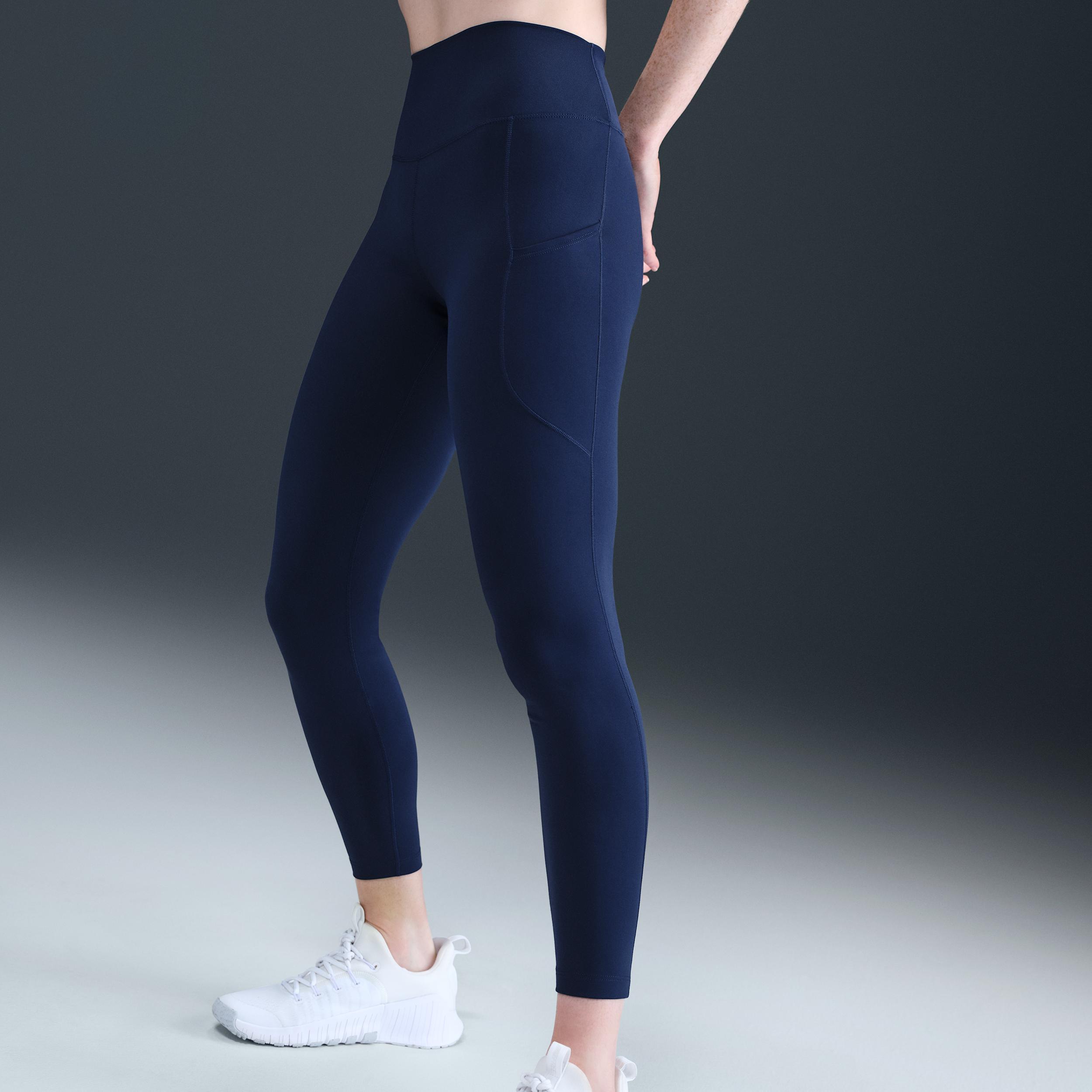 Nike Womens One High-Waisted 7/8 Leggings with Pockets | FN3241-410 Product Image