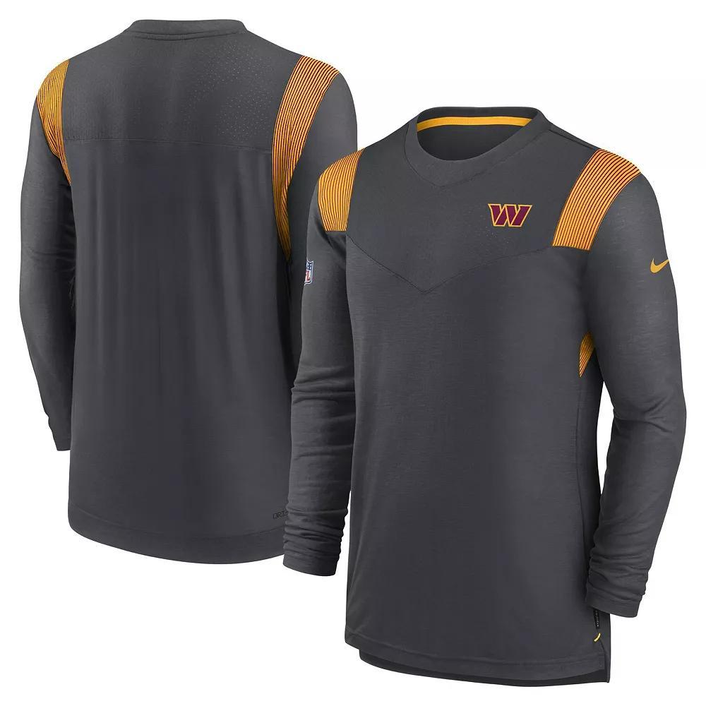 Men's Nike Heather Charcoal Washington Commanders Player Performance Long Sleeve T-Shirt,  Product Image
