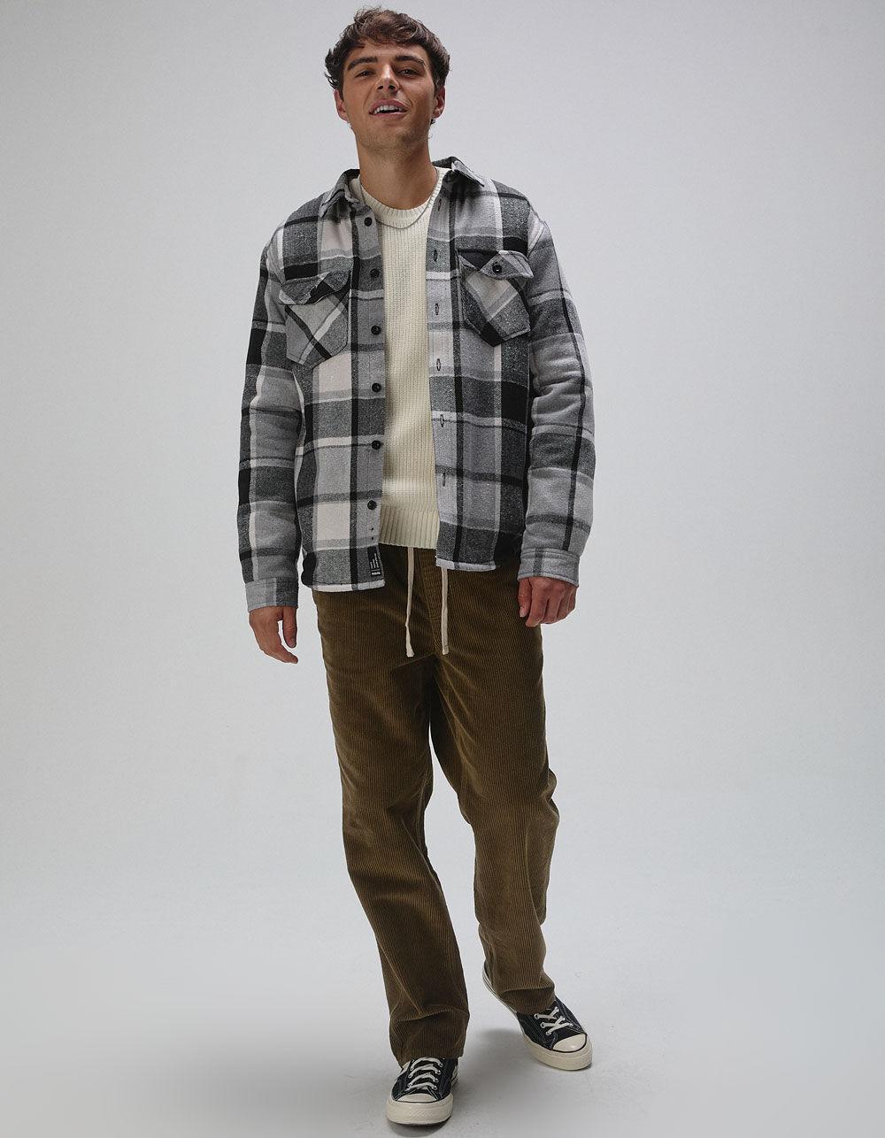 RSQ Mens Plaid Sherpa Jacket Product Image