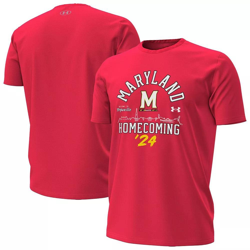 Men's Under Armour Red Maryland Terrapins 2024 Homecoming T-Shirt,  Product Image