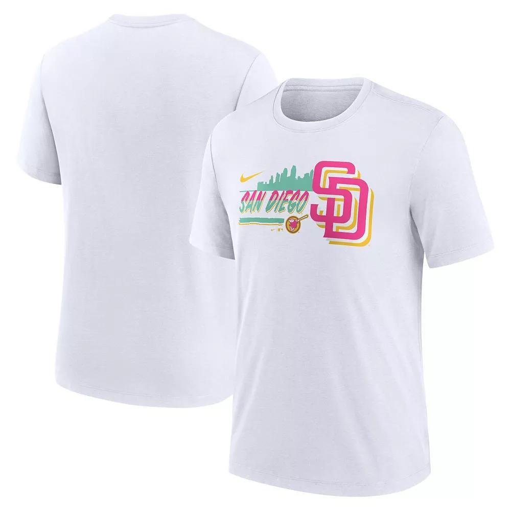 Men's Nike  San Diego Padres City Connect Tri-Blend T-Shirt, Size: 2XL, Team Product Image
