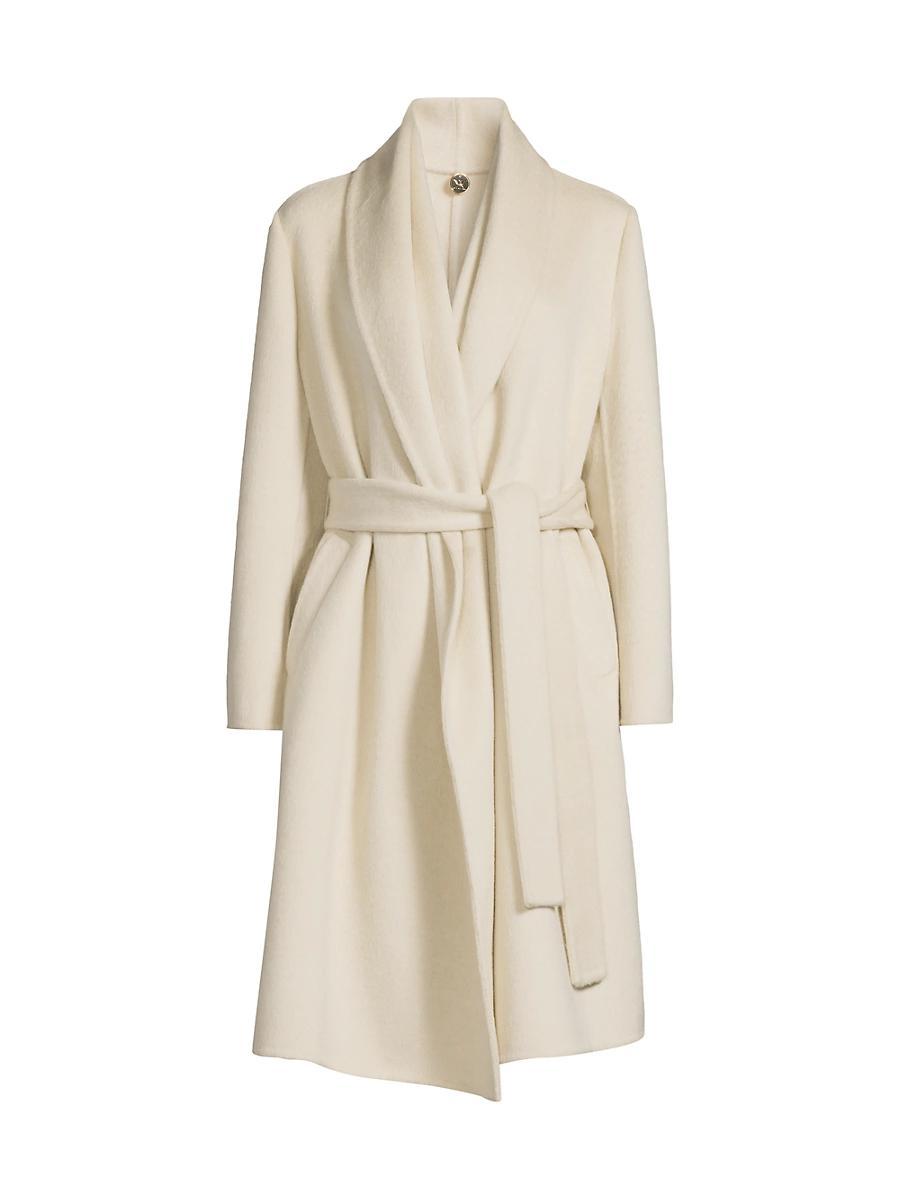 Womens Yael Wool-Blend Belted Coat Product Image