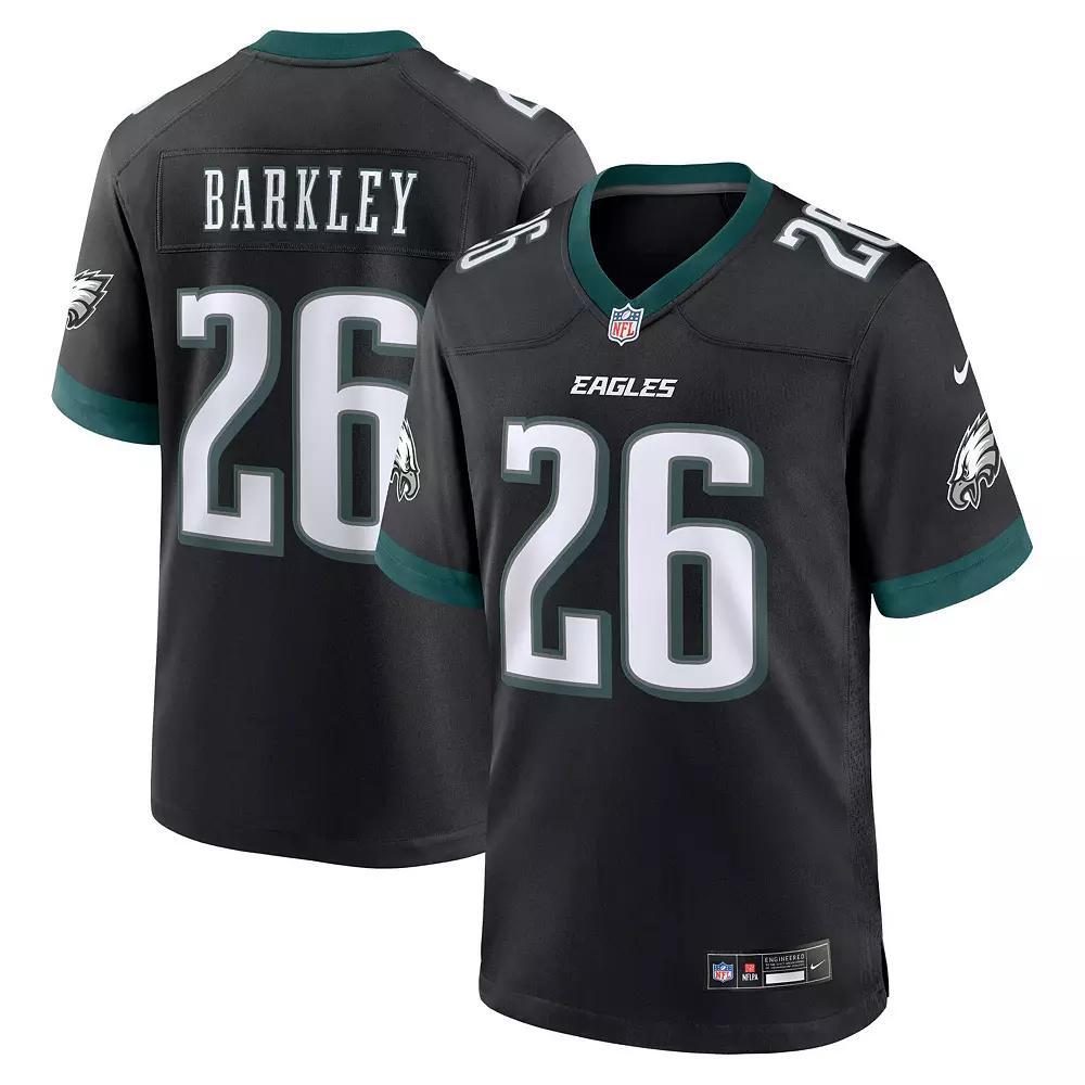 Men's Nike Saquon Barkley Black Philadelphia Eagles Alternate Game Jersey,  Product Image