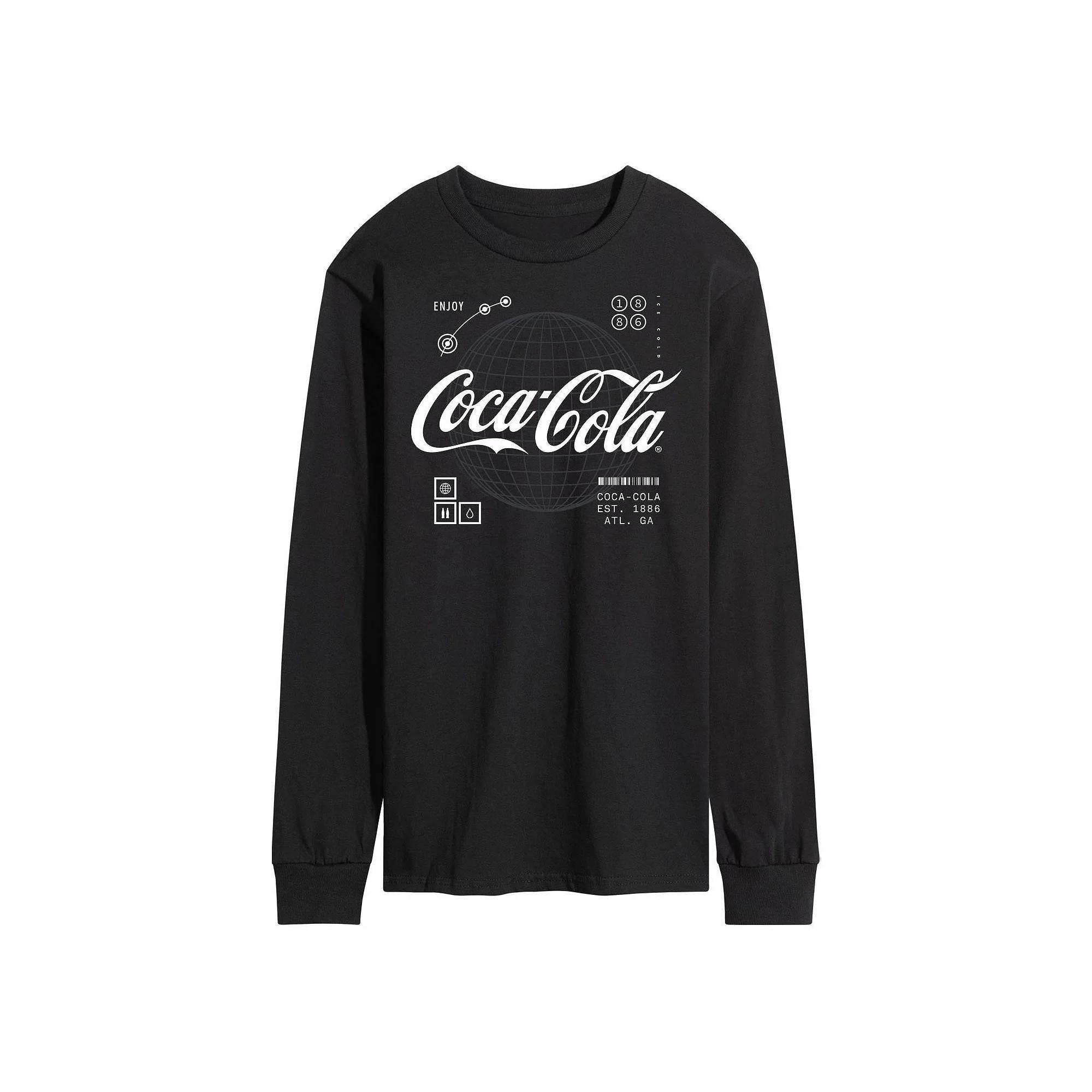 Men's CocaCola Logo Long Sleeve Graphic Tee,  Product Image