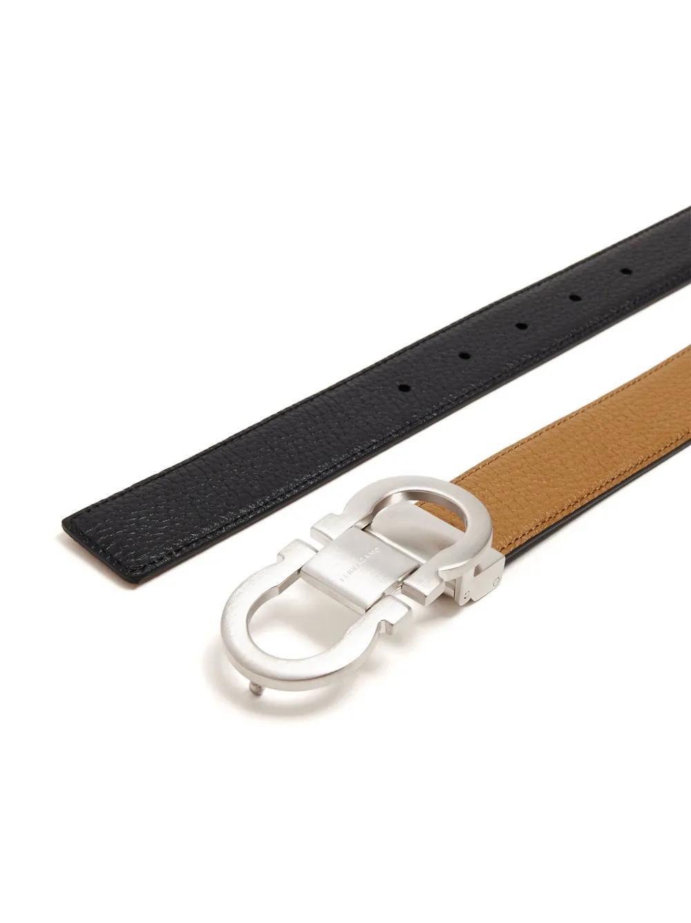 FERRAGAMO Gancini Reversible Belt In Brown Product Image