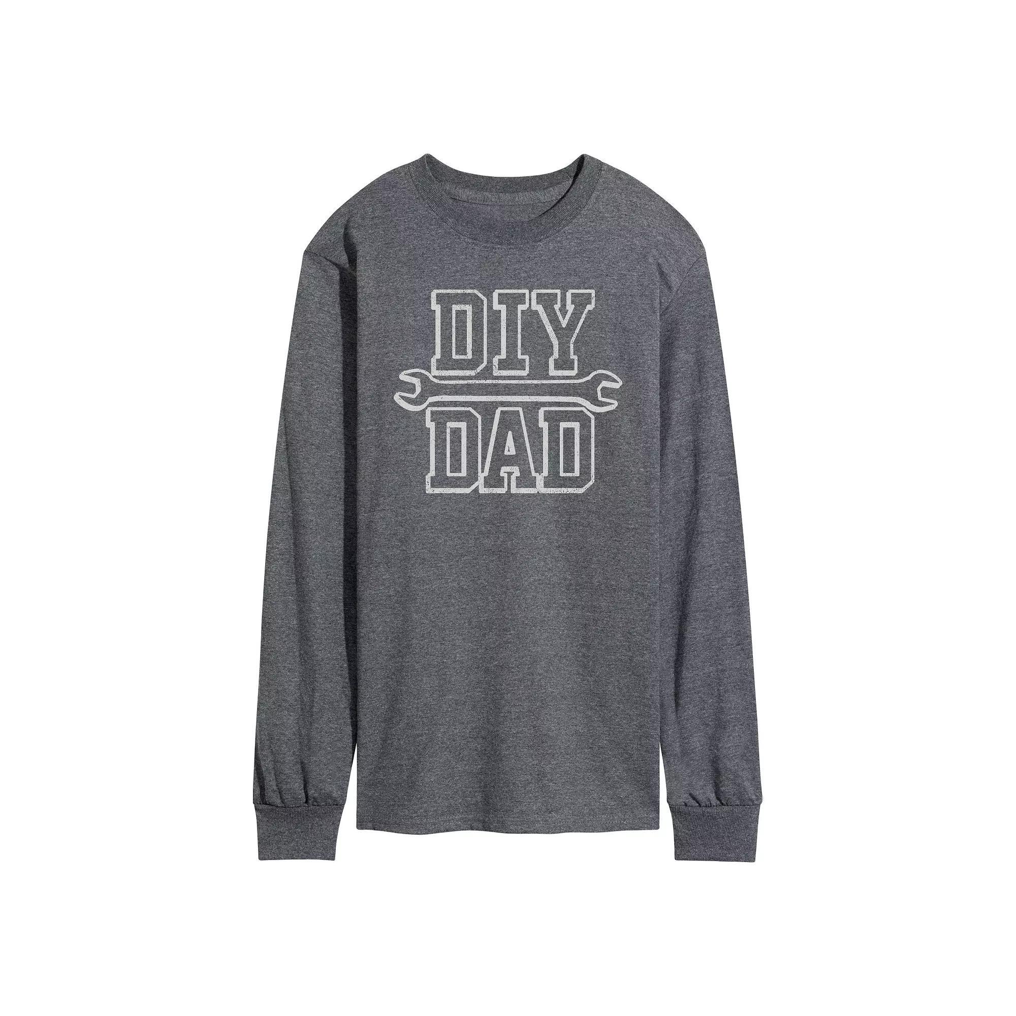 Men's DIY Dad Long Sleeve Graphic Tee,  Product Image