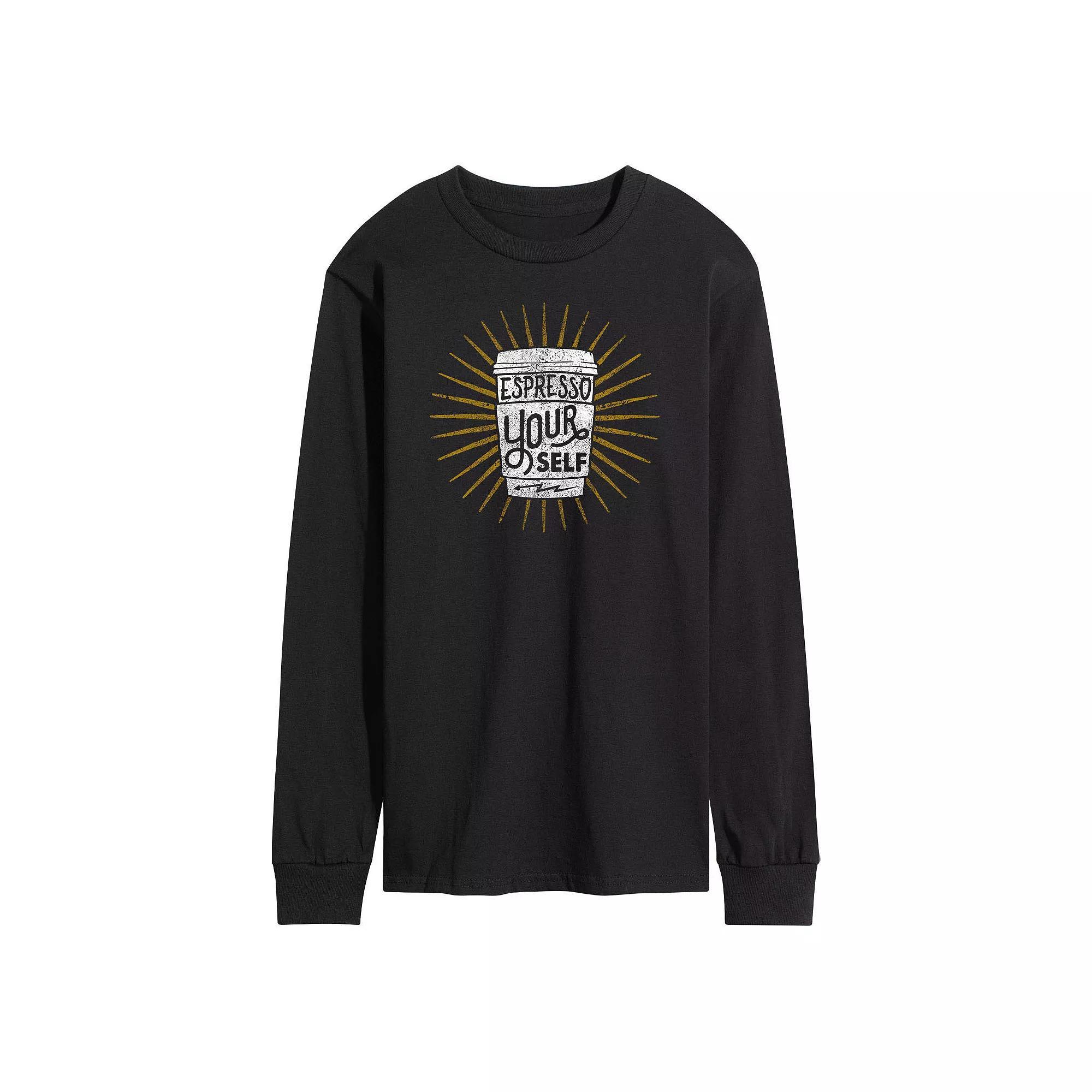 Men's Transformers Megatron Badge Long Sleeve Graphic Tee, Size: XL, Black Product Image