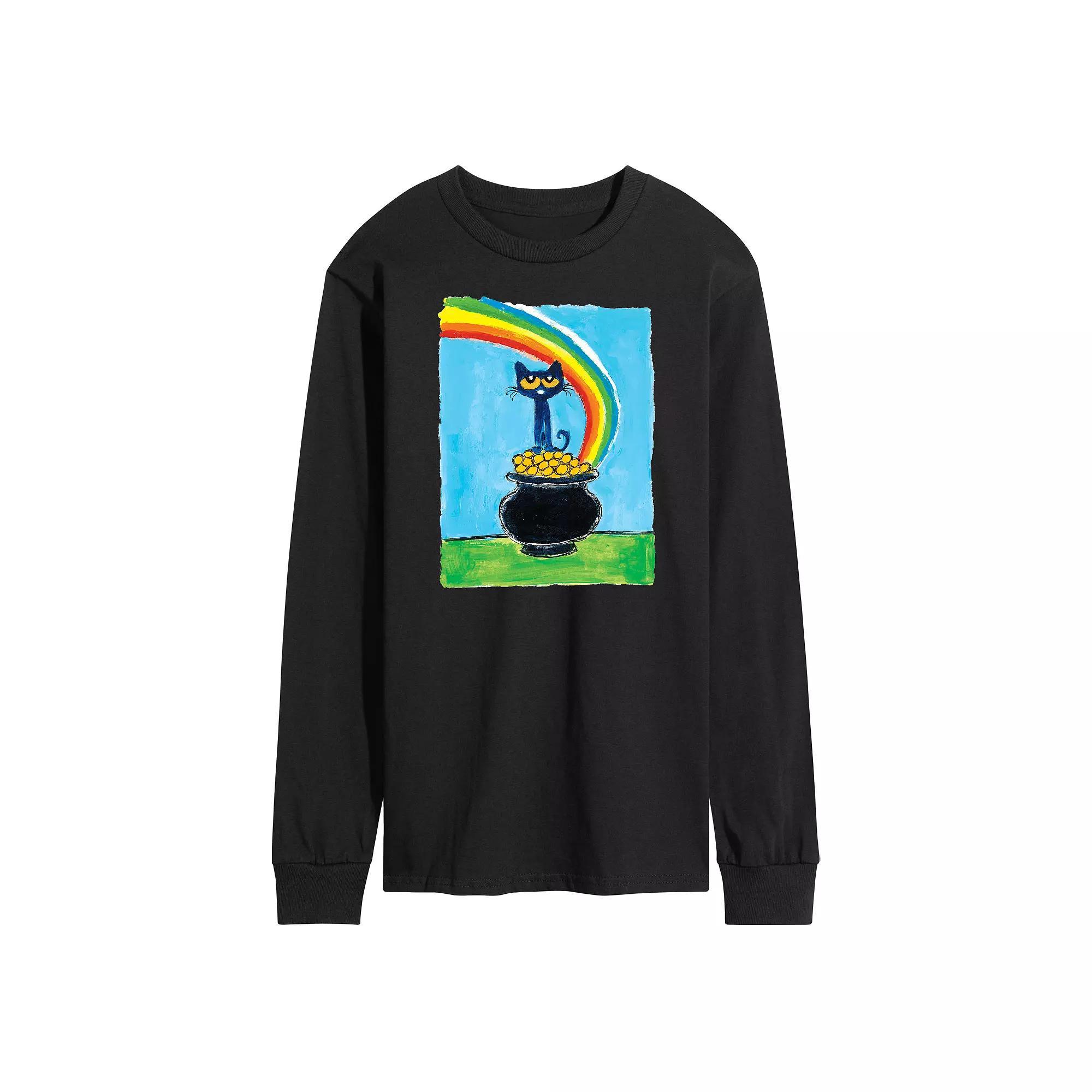 Men's Pete The Cat Pot Of Gold Tee, Size: XL, Black Product Image