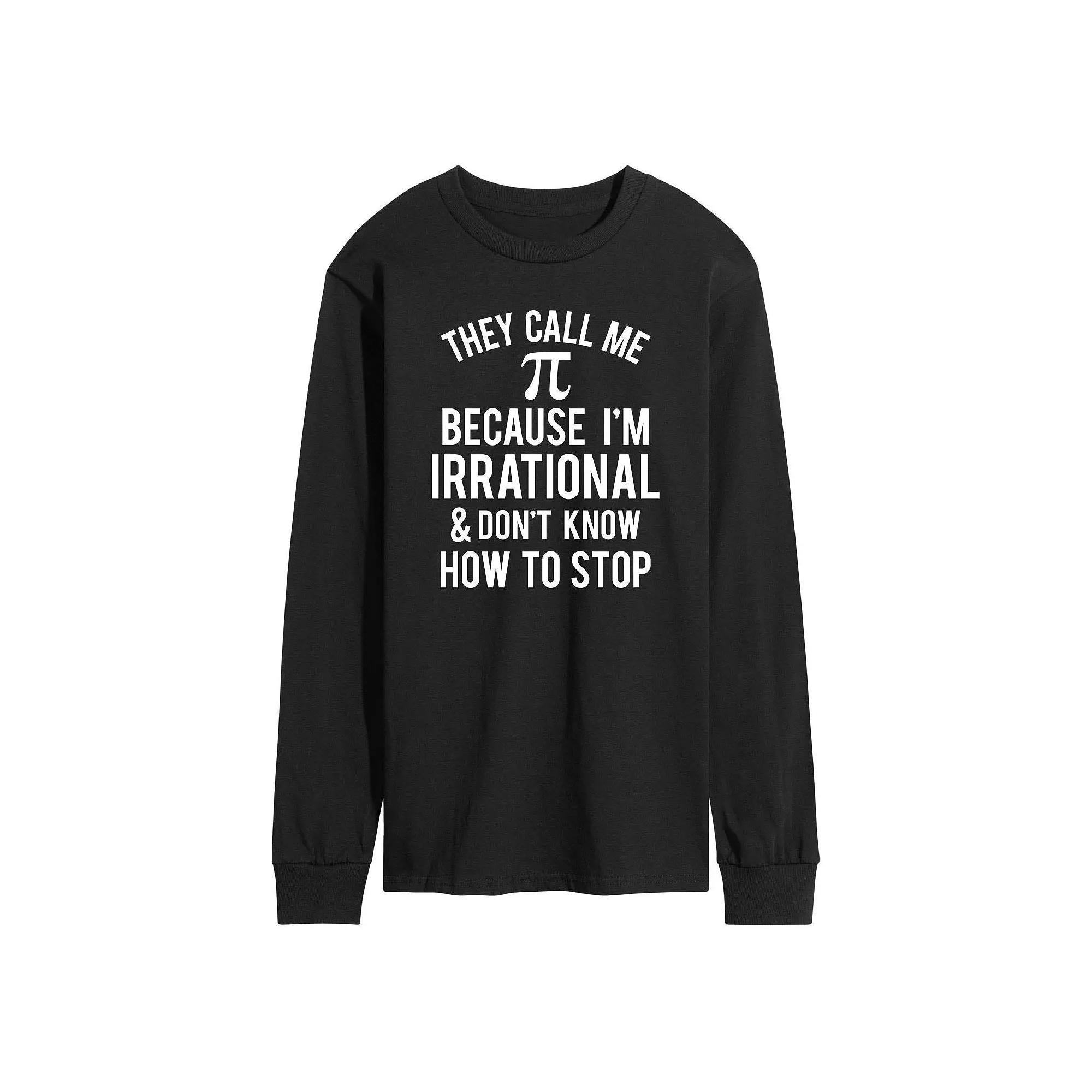 Men's Call Me Pi Long Sleeve Tee,  Product Image