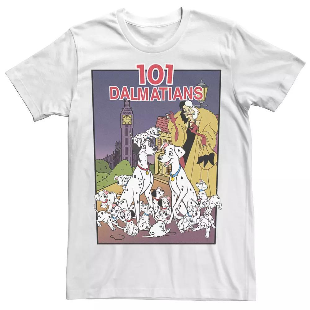 Big & Tall Disney 101 Dalmatians Group Shot VHS Cover Tee, Men's, Size: XLT, White Product Image