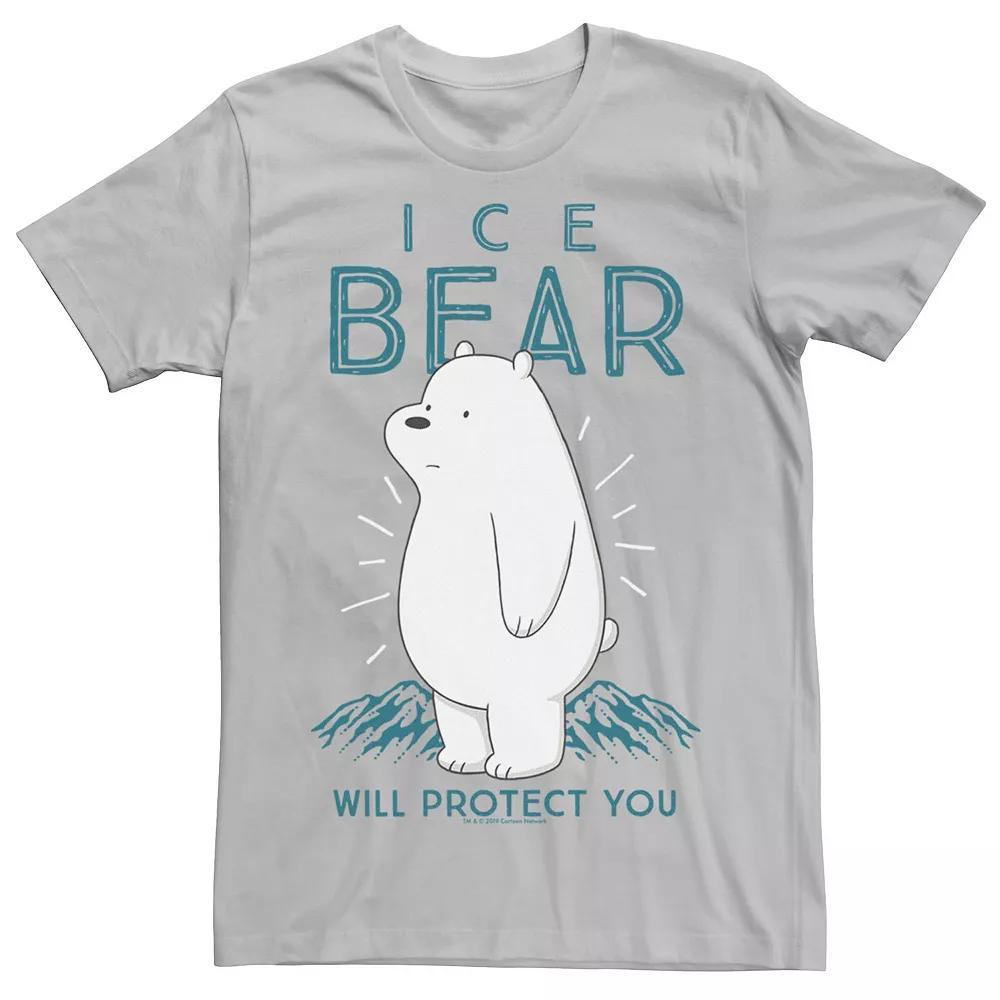 Men's Cartoon Network We Bare Bears Ice Bear Will Protect You Tee,  Product Image