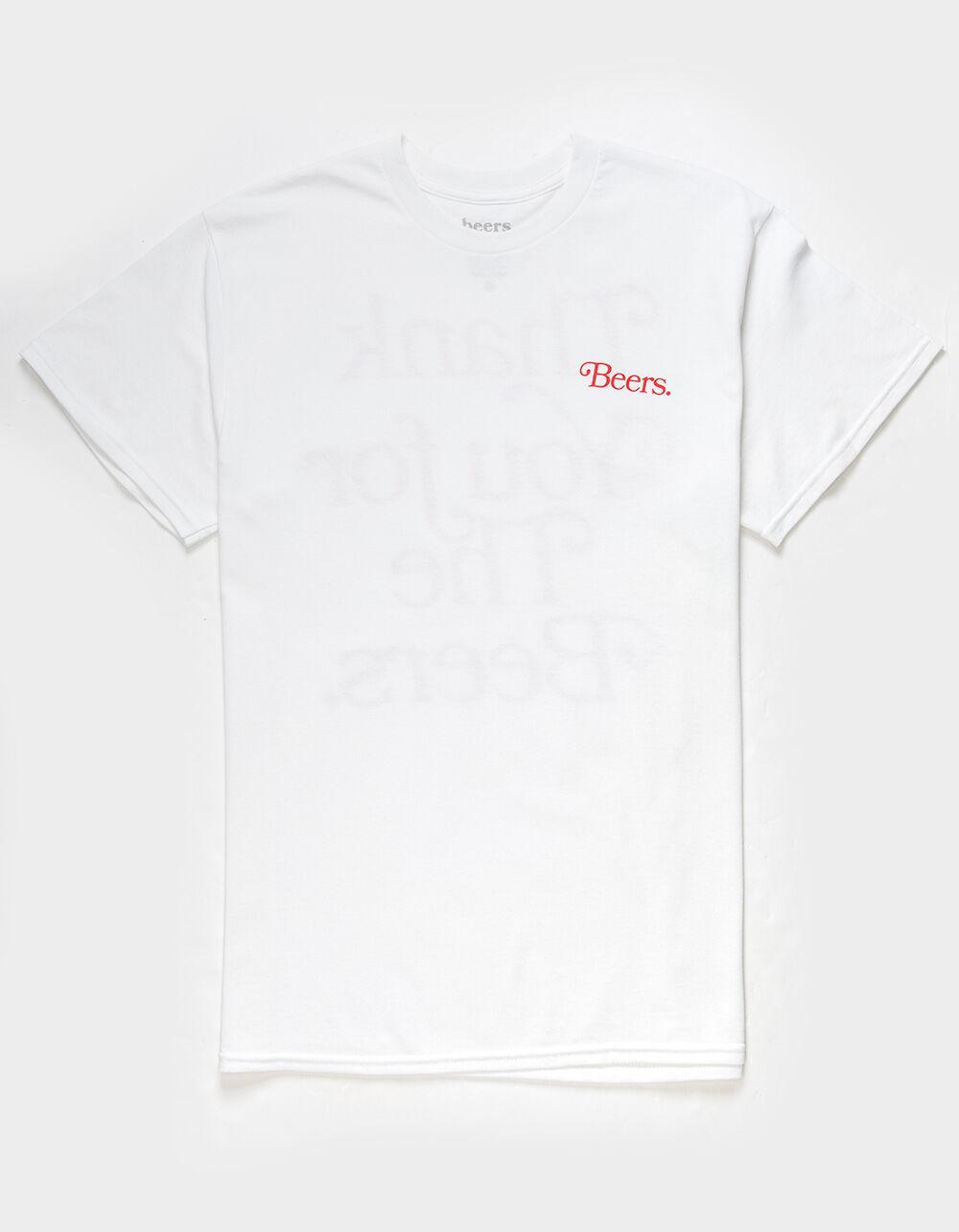 BEERS Thank You Mens Tee - WHITE Product Image